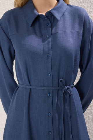 Robe chemise - Bleu marine