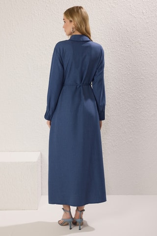 Robe chemise - Bleu marine