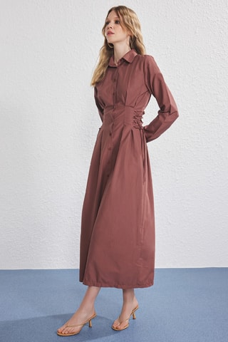 Robe chemise - Marron