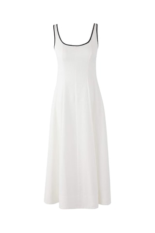 Robe midi en lin - Écru