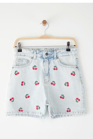 Short en jean - Bleu