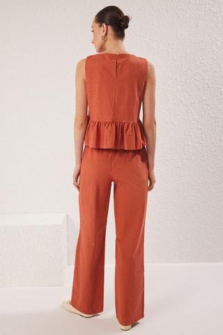 Top et pantalon - Marron
