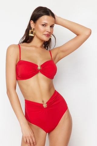 Culotte taille haute - Rouge