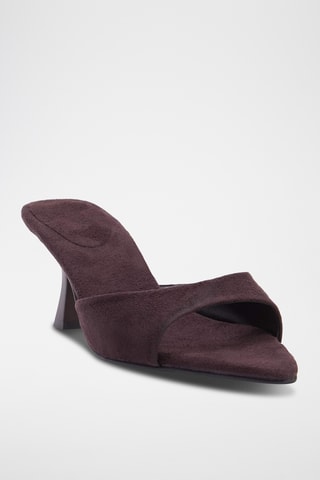 Mules à talons - Marron
