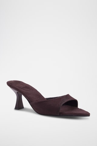 Mules à talons - Marron
