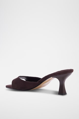 Mules à talons - Marron