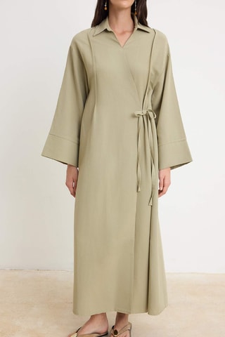 Robe portefeuille - Vert