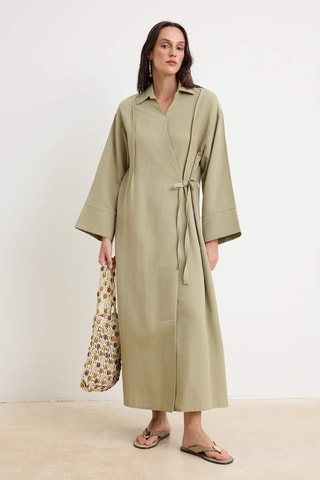 Robe portefeuille - Vert