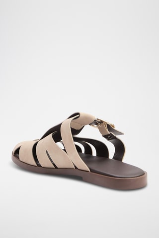 Mules en nubuck - Beige