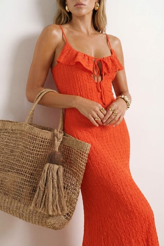 Robe midi - Rouge