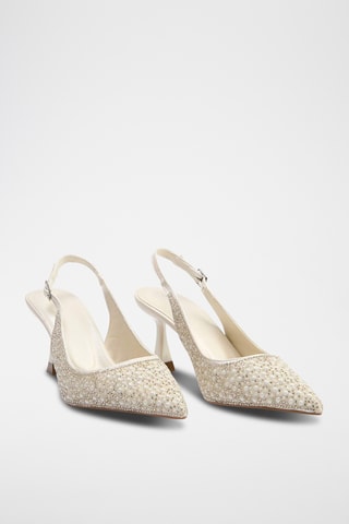 Escarpins en satin - Blanc