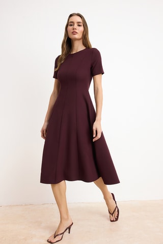 Robe midi - Bordeaux