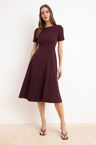 Robe midi - Bordeaux