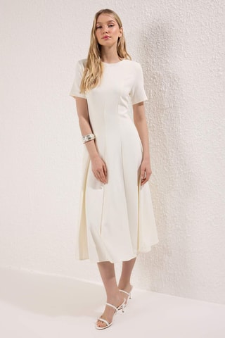 Robe midi - Écru