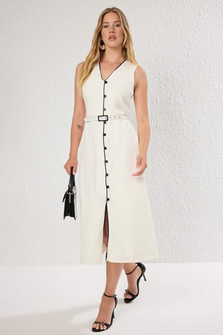 Robe chemise - Écru