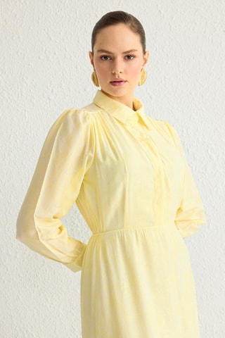 Robe midi - Jaune