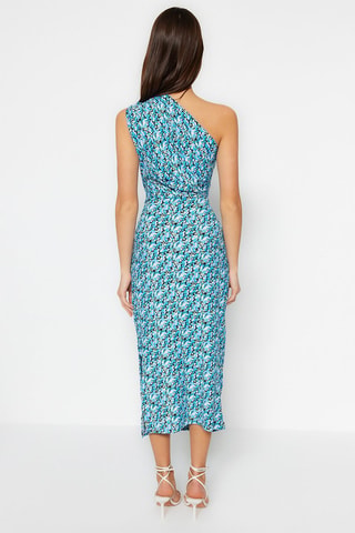 Robe asymétrique - Bleu