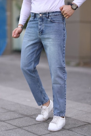 Jean boyfriend - Bleu