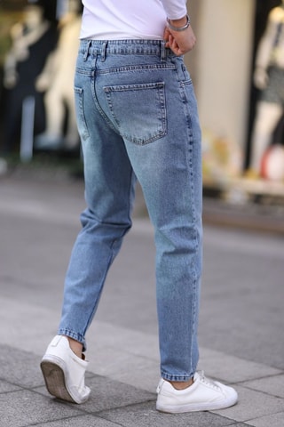 Jean boyfriend - Bleu