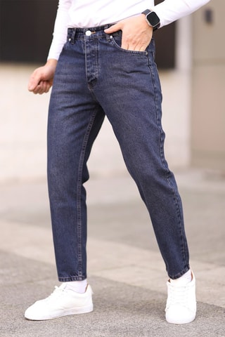Jean boyfriend - Bleu