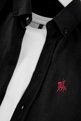 Chemise regular - Noir