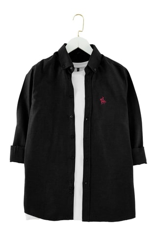 Chemise regular - Noir