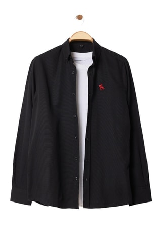 Chemise regular - Noir