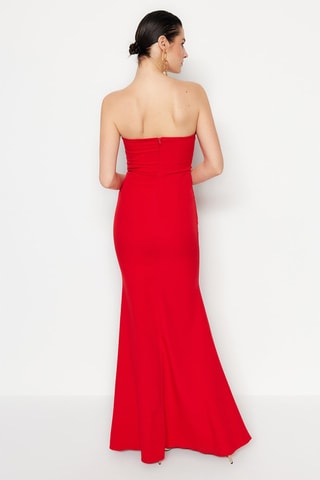 Robe bustier longue - Rouge