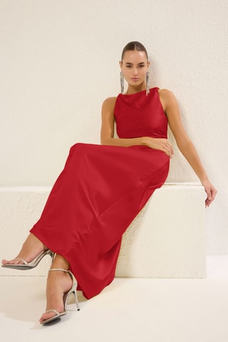 Robe longue - Rouge
