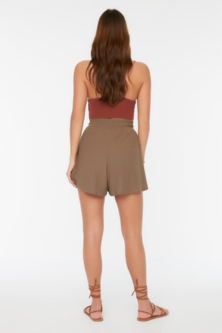 Short taille haute - Taupe