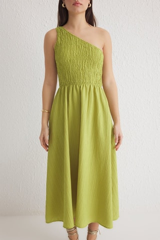 Robe asymétrique - Vert