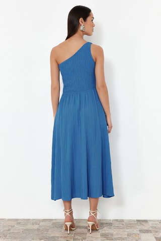 Robe asymétrique - Bleu