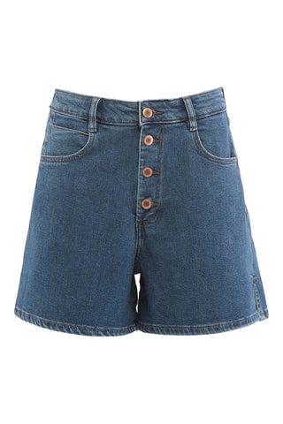 Short en jean - Gris