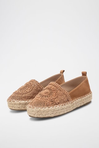 Espadrilles plateformes - Camel