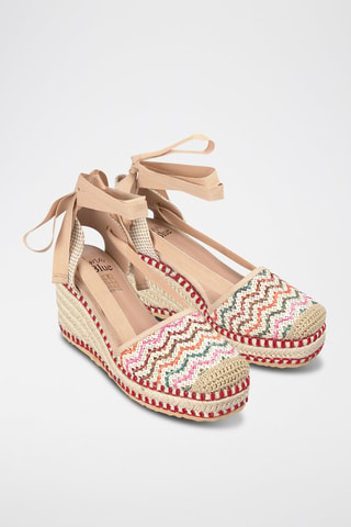 Espadrilles compensées - Rouge