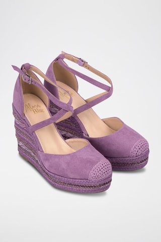 Espadrilles compensées - Violet