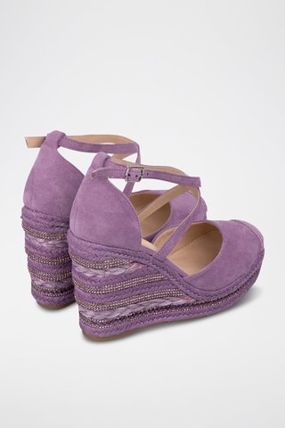 Espadrilles compensées - Violet