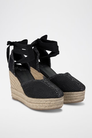 Espadrilles compensées - Noir