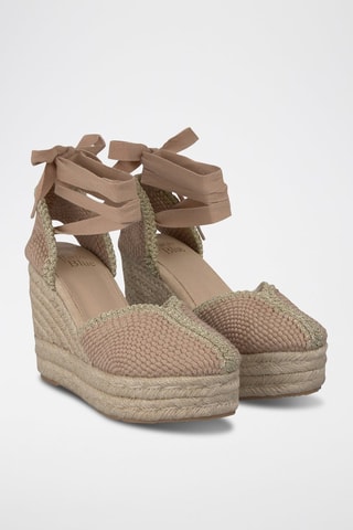 Espadrilles compensées - Beige