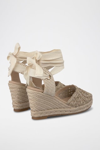 Espadrilles compensées - Taupe