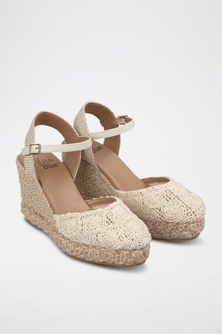 Espadrilles compensées - Ecru