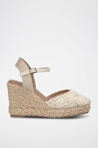 Espadrilles compensées - Ecru