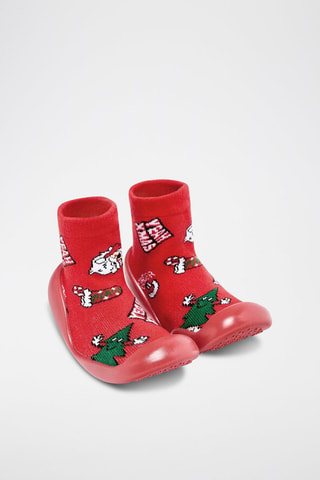 Tennis-chaussettes - Rouge