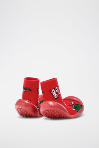 Tennis-chaussettes - Rouge