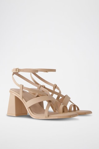 Sandales à talons - Beige