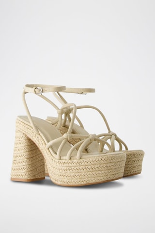 Sandales à talons - Beige