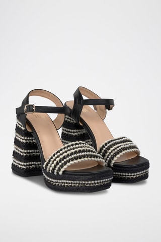 Sandales à talons - Noir