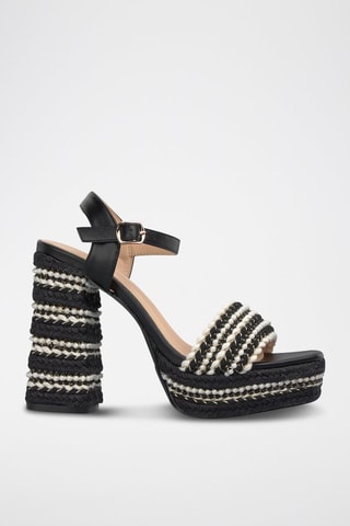 Sandales à talons - Noir