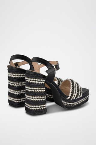 Sandales à talons - Noir