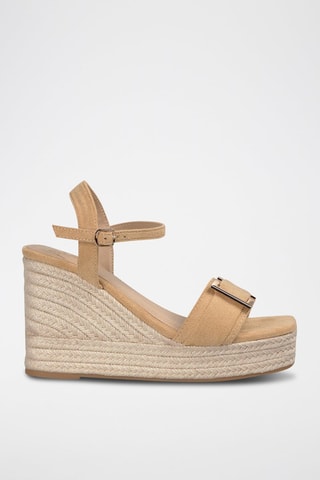 Sandales compensées - Beige